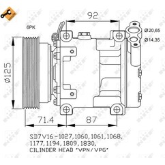 Nrf Compressors Dacia Duster Logan 04- 32742