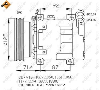 Nrf Compressors Dacia Duster Logan 04- 32742