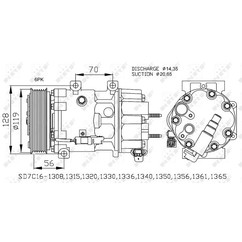 Nrf Compressors Citroen Citroen 32772 per ripristinare il corretto funzionamento del componente