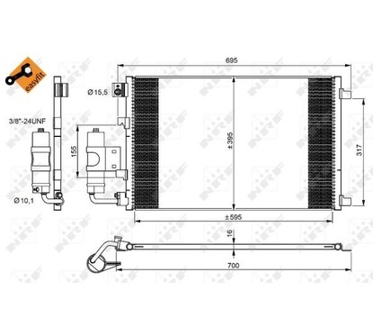 Nrf Condensors Nissan 350042 per ripristinare il corretto funzionamento del componente