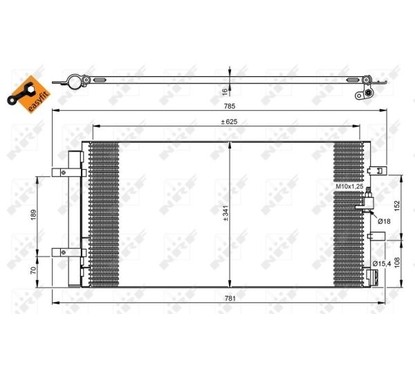 Nrf Condensors Audi A6/A7 10- 350046 per ripristinare il corretto funzionamento del componente