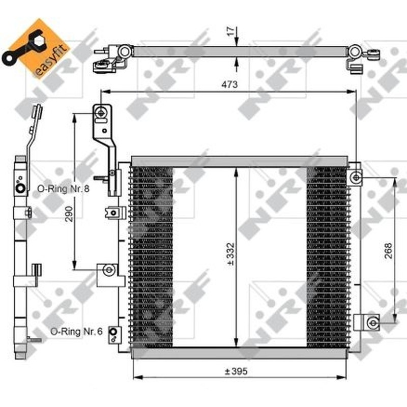Nrf Condensors Hyundai Atos 04- 350047