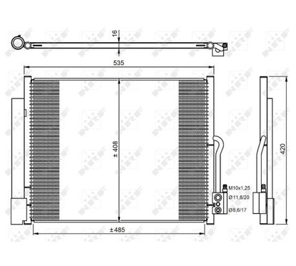 Nrf Condensors Opel/Vauxhall Meriva 10- 350053