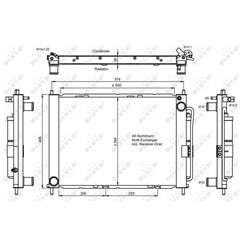 Nrf Condensatore Multiexchanger Renault Twingo 07- 350056
