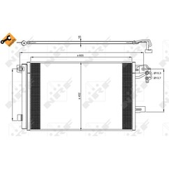 Nrf Condensatore Con Essiccatore Volkswagen Transporte 350064
