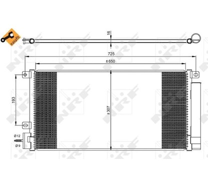 Nrf Condensatore Con Essiccatore Opel Mokka 1.4I 12- 350067