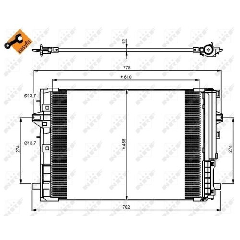 Nrf Condensatore Con Essiccatore Mercedes A&B-Class (W 350081