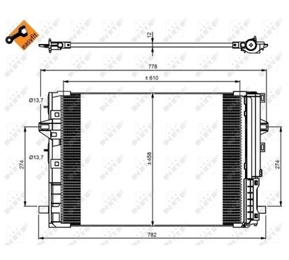 Nrf Condensatore Con Essiccatore Mercedes A&B-Class (W 350081