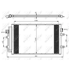 Nrf Condensatore Con Essiccatore Iveco Daily 3.0D 11- 350083