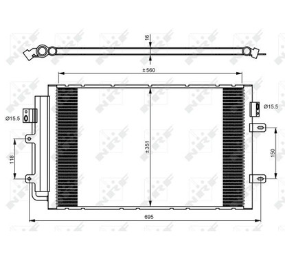 Nrf Condensatore Con Essiccatore Iveco Daily 3.0D 11- 350083