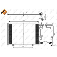 Nrf Condensatore Con Essiccatore Ford Fiesta 08- 350205