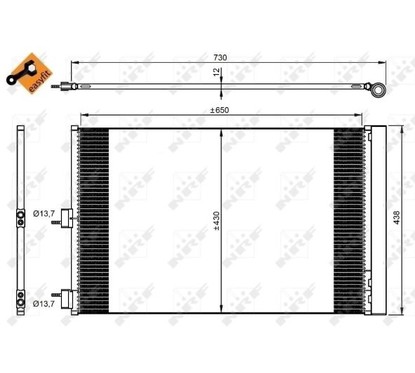 Nrf Condensatore Con Essiccatore Mercedes Cla45 Amg 13 350206