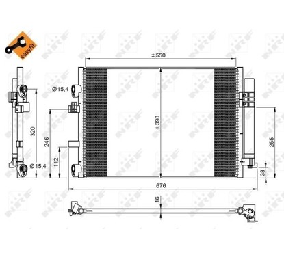 Nrf Condensatore Con Essiccatore Ford C-Max 1.6 Diesel 350209