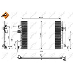 Nrf Condensatore Con Essiccatore Ford C-Max 1.6 Diesel 350209