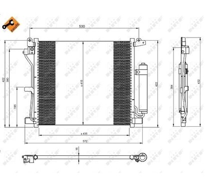 Nrf Condensatore Nissan Juke 10- 350226