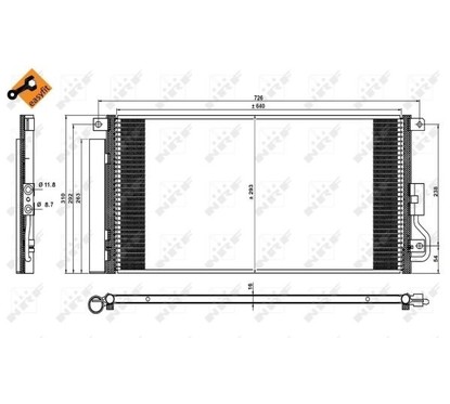 Nrf Condensatore Opel Mokka 1.7Cdti ''12- 350227
