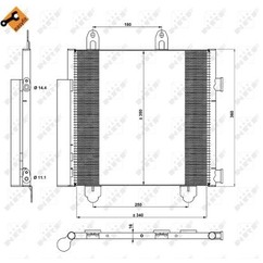 Nrf Condensatore Citroen C1 ''14- 350231