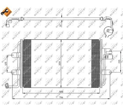 Nrf Condensatori Volkswagen 35300 per ripristinare il corretto funzionamento del componente