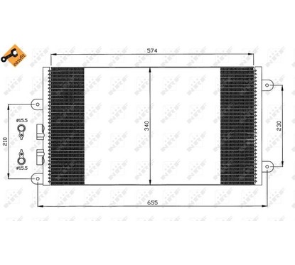 Nrf Condensatori Alfa Romeo 35532 per ripristinare il corretto funzionamento del componente