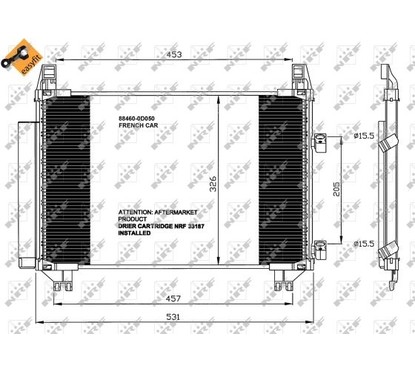 Nrf Condensatori Toyota 35653 per ripristinare il corretto funzionamento del componente