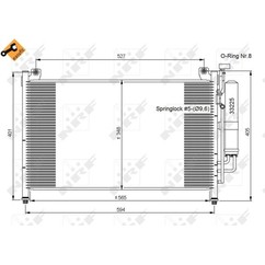 Nrf Condensatori Mazda 35870 per ripristinare il corretto funzionamento del componente