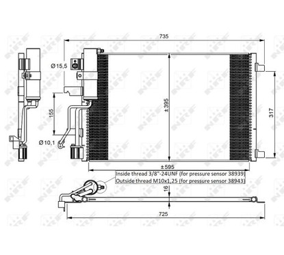 Nrf Condensatori Nissan 35975 per ripristinare il corretto funzionamento del componente