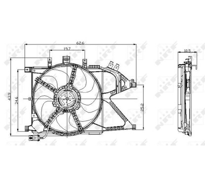 Nrf Ventole Opel 47012