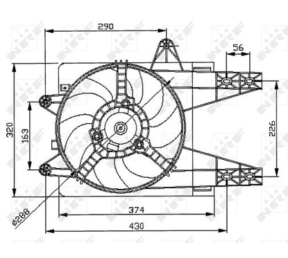 Nrf Ventole Fiat 47038 per ripristinare il corretto funzionamento del componente