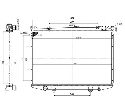 Radiatore motore NRF 503492