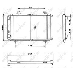 Radiatore acqua NRF 52035 415x660x34