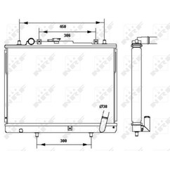 Radiatore acqua NRF 52233 425x598x32