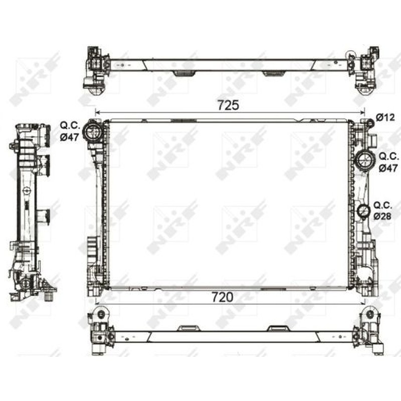 Radiatore motore NRF 53113