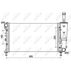 Radiatore motore NRF 53124