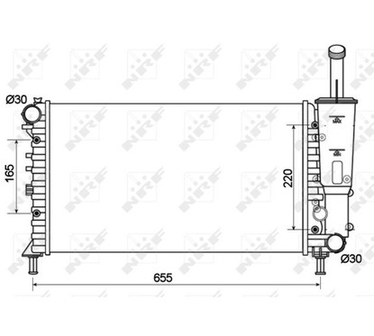 Radiatore motore NRF 53124