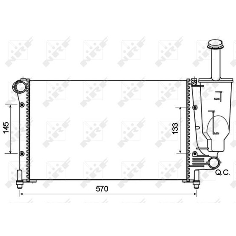 Nrf Radiatore Fiat Panda 03- 53128A