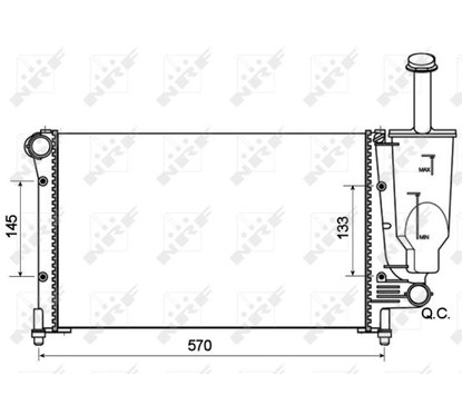 Radiatore acqua NRF 53128A 322x500x23