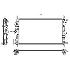 Radiatore motore NRF 53131