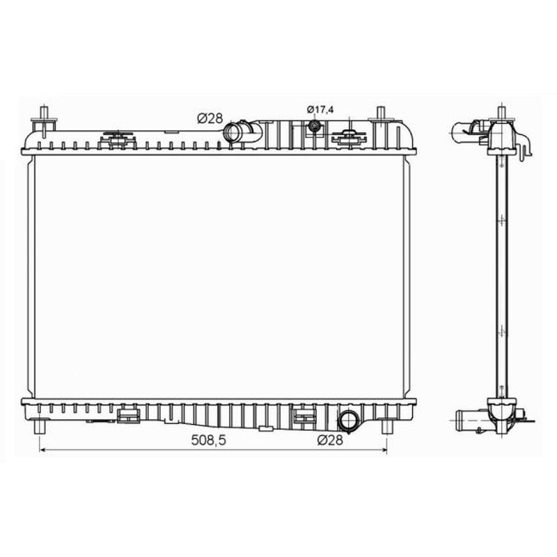 Radiatore motore NRF 53152