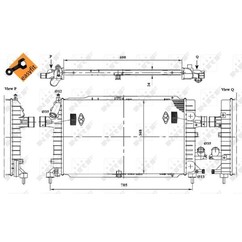 Radiatore acqua NRF 53415 368x599x26