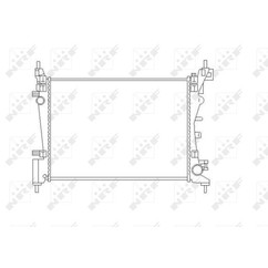 Radiatore acqua NRF 55340 375x540x26
