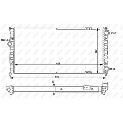 Radiatore acqua NRF 58095 628x322x34
