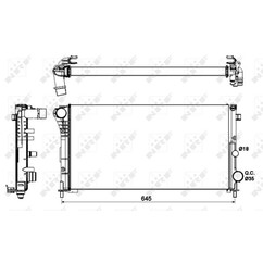 Radiatore acqua NRF 58185 322x580x34