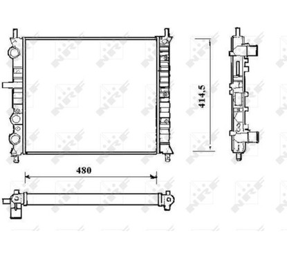 Radiatore motore NRF 58191