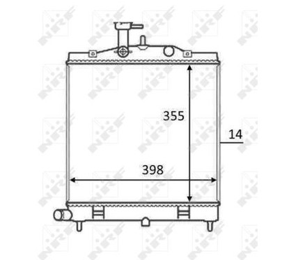 Nrf Radiatore Mot.Kia Picanto 58528