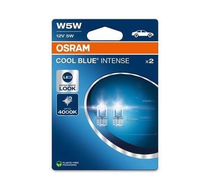Lampade OSRAM COOL BLUE INTENSE W5W Luce Extra Bianca 4000 K