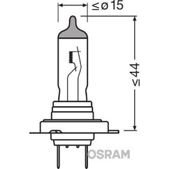 Lampada auto OSRAM Classic 55W 12V H7