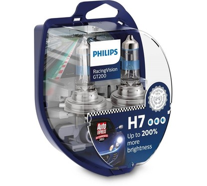 Lampadine Auto Philips H7 Racing Vision GT200 +200% 3500K