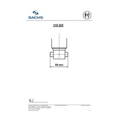 SACHS Ammortizzatore 318 202 per ripristinare il corretto funzionamento del componente