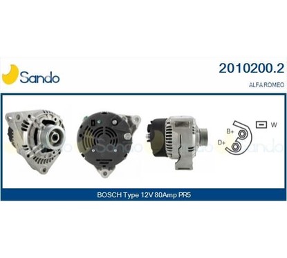 Sando Alfa Romeo 2010200.2 per ripristinare il corretto funzionamento del componente