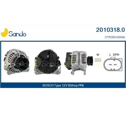 Sando Nissan 2010318.0 per ripristinare il corretto funzionamento del componente